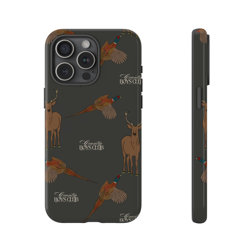 Charcoal 'Boys Stags & Pheasants' Case  | CBC x Country Cases