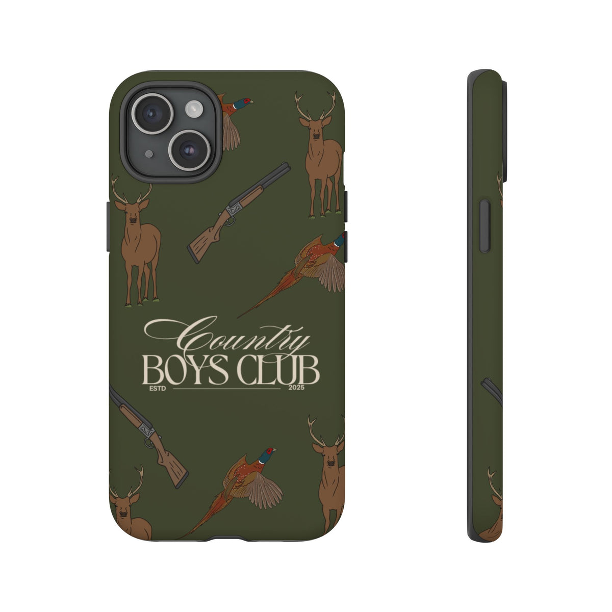 Forest Green Boys Love Guns Case  | CGC x Country Cases