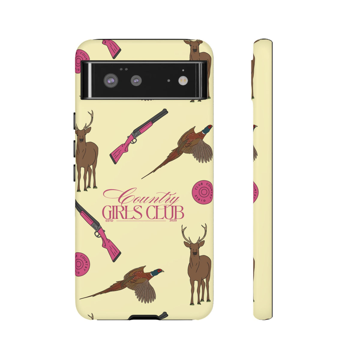 Butter Yellow 'Girls Love Guns' Case  | CGC x Country Cases