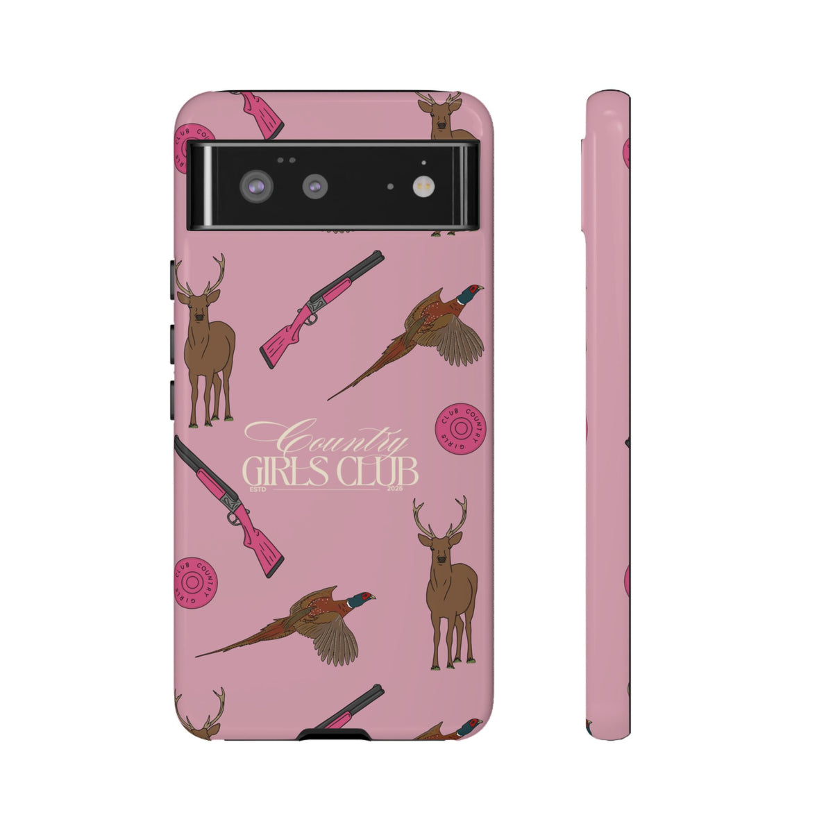 Dusty Pink 'Girls Love Guns' Case  | CGC x Country Cases