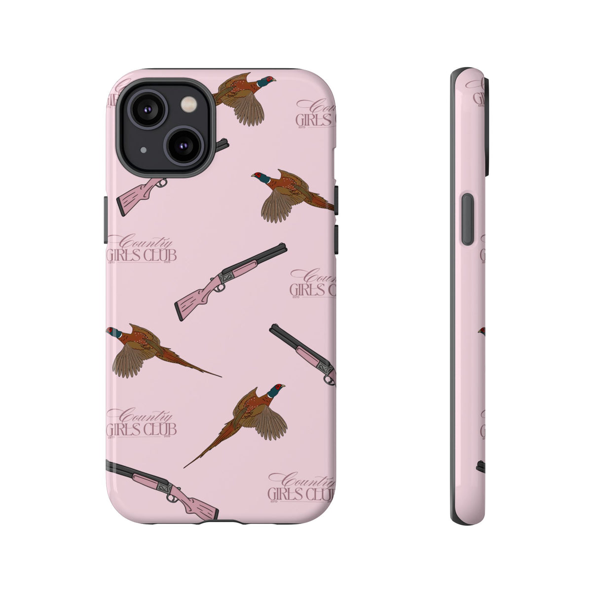 Pink 'Girls Pheasants & Shotguns' Case  | CGC x Country Cases
