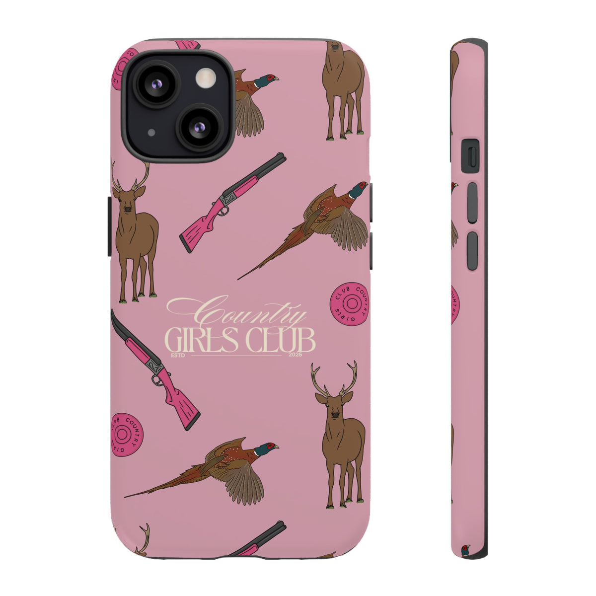 Dusty Pink Girls Love Guns Case  | CGC x Country Cases