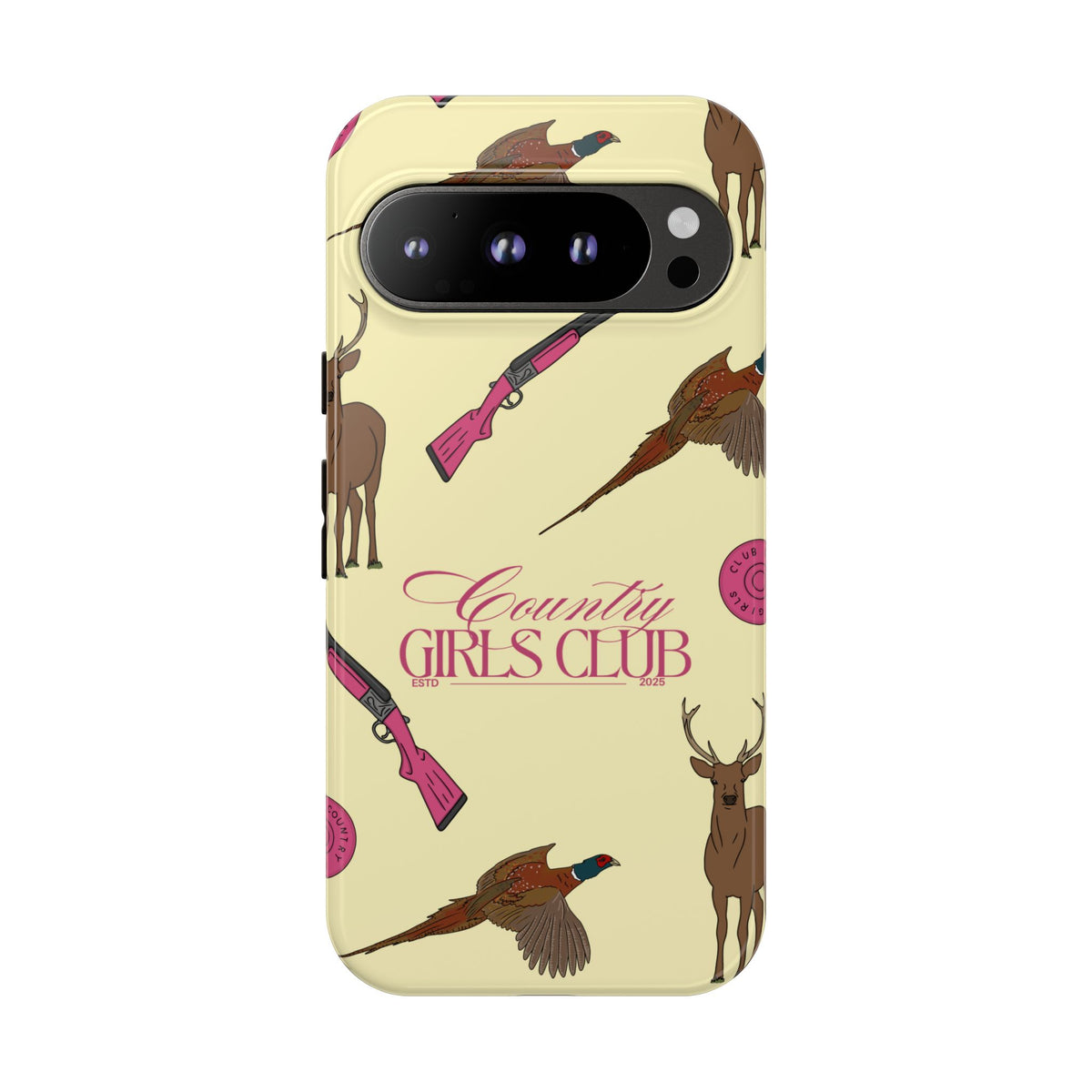 Butter Yellow 'Girls Love Guns' Case  | CGC x Country Cases