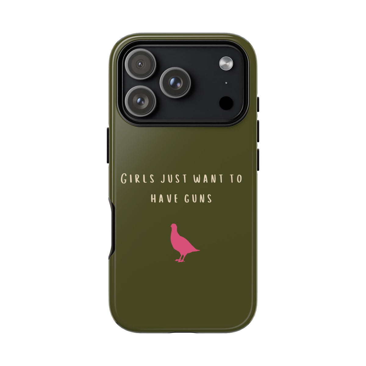 Green & Pink 'Girls Just Want To Have Guns' Case (Partridge)