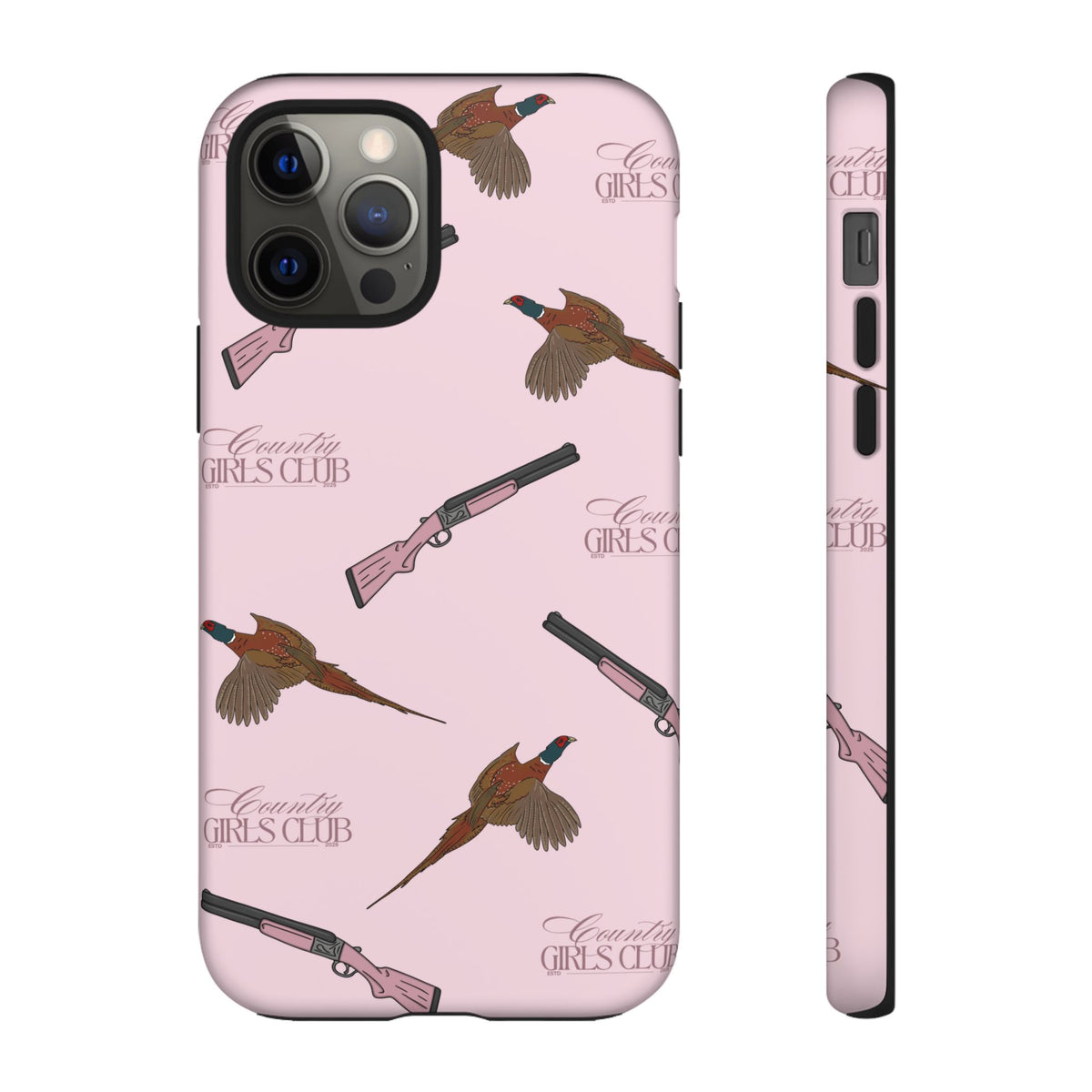 Pink 'Girls Pheasants & Shotguns' Case  | CGC x Country Cases