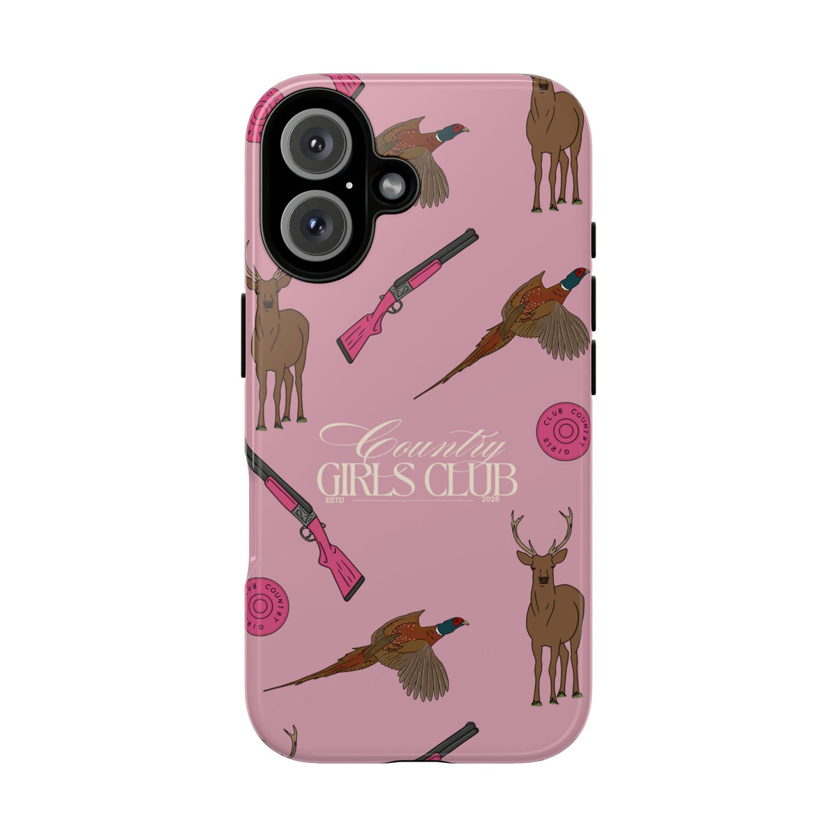 Dusty Pink Girls Love Guns Case  | CGC x Country Cases