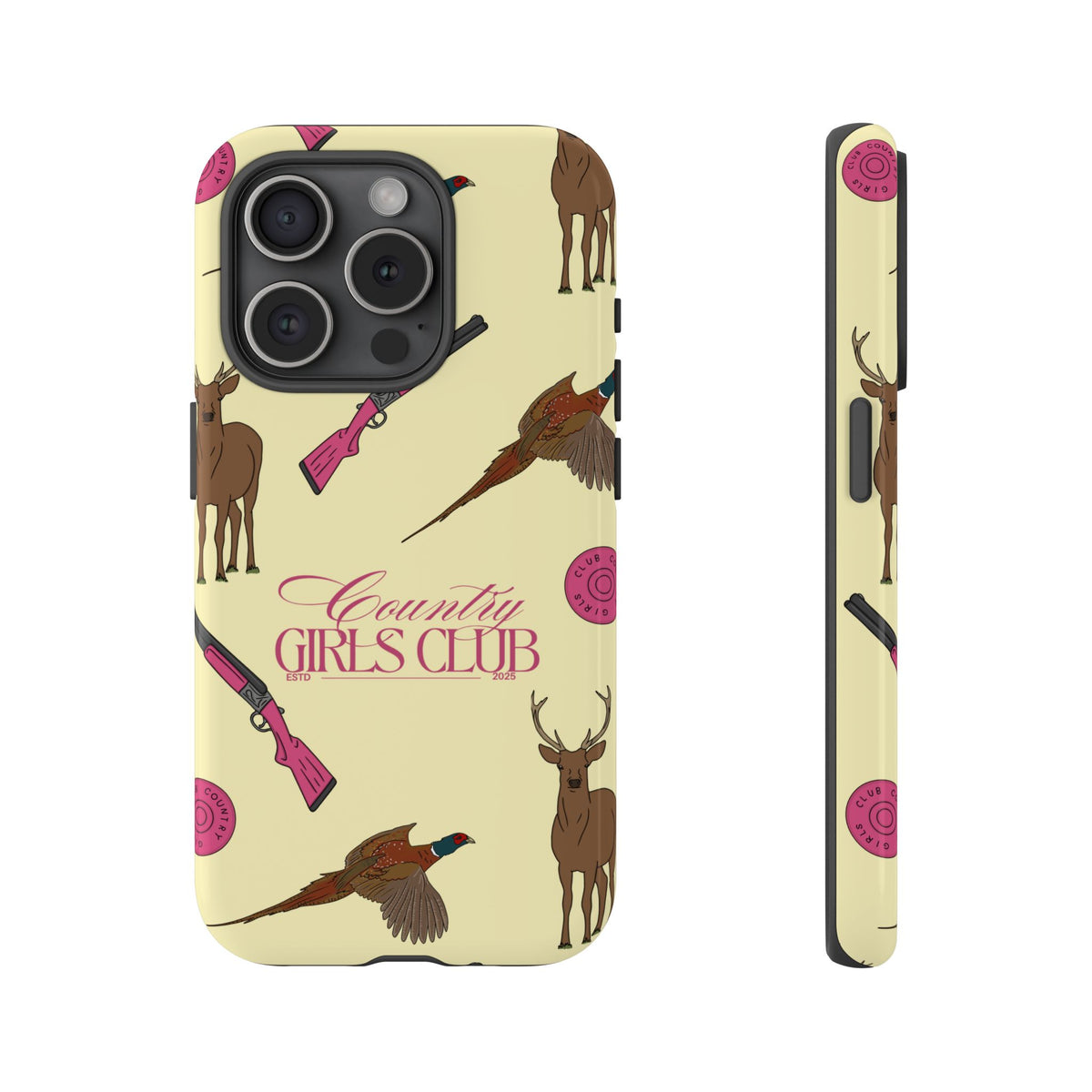 Butter Yellow 'Girls Love Guns' Case  | CGC x Country Cases