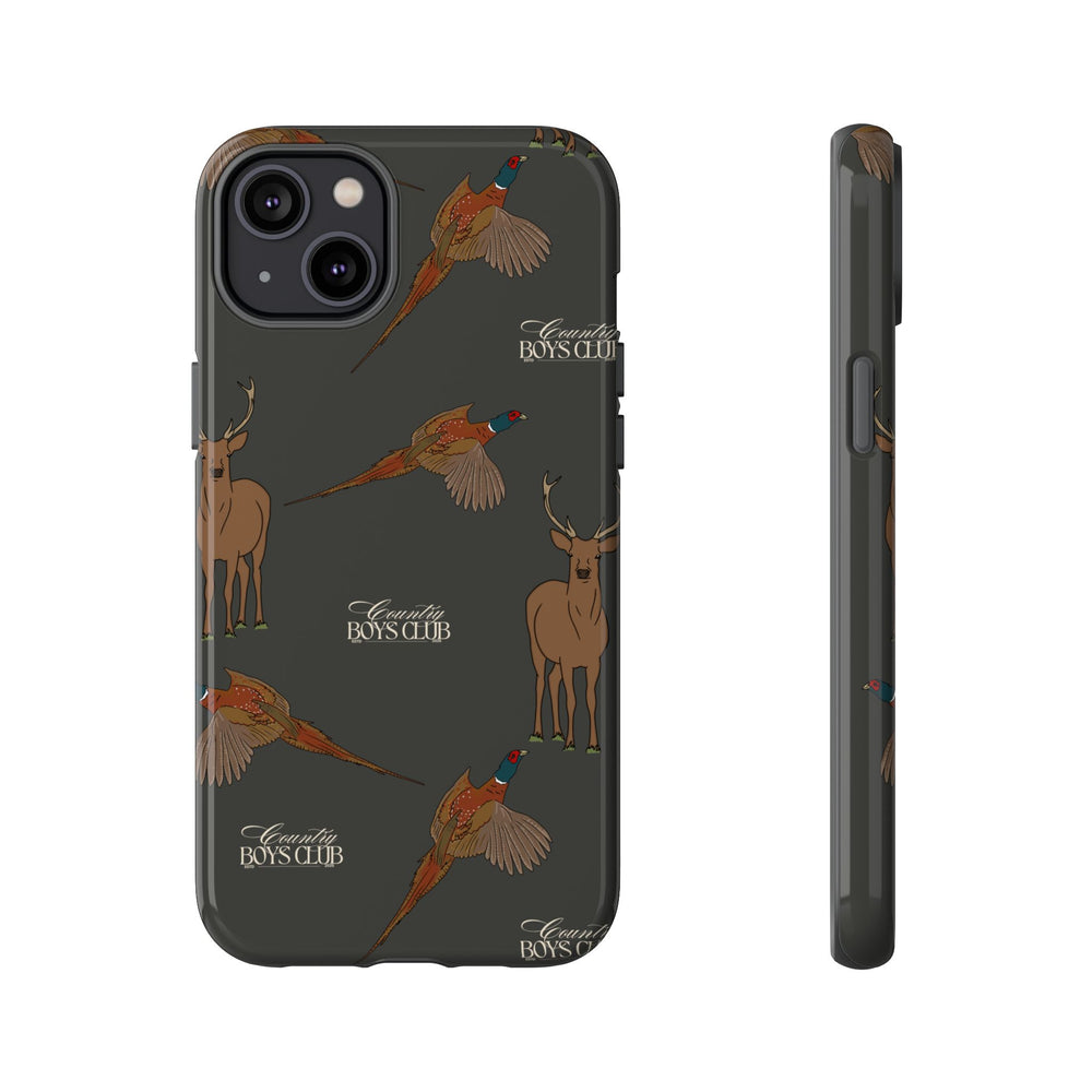 Charcoal 'Boys Stags & Pheasants' Case  | CBC x Country Cases