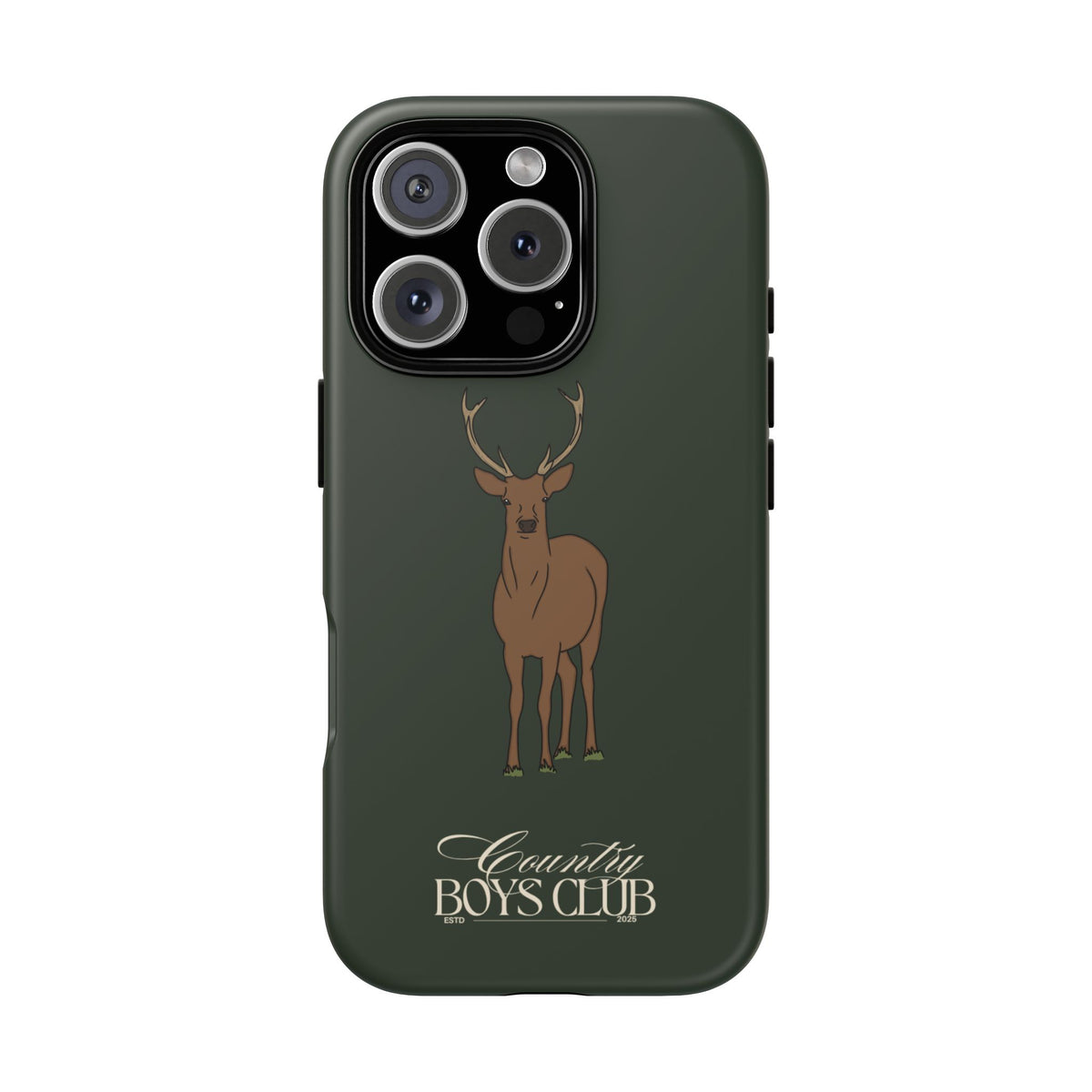 Field Green 'Country Boys Club Stag' Case  | CGC x Country Cases