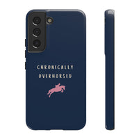 Navy & Pink "Chronically Overhorsed" Case
