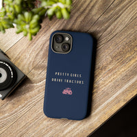Navy & Pink 'Pretty Girls Drive Tractors' Case