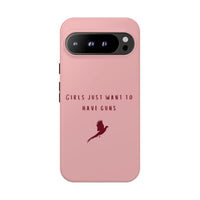 Pink & Burgundy 'Girls Just Want To Have Guns' Case (Pheasant)