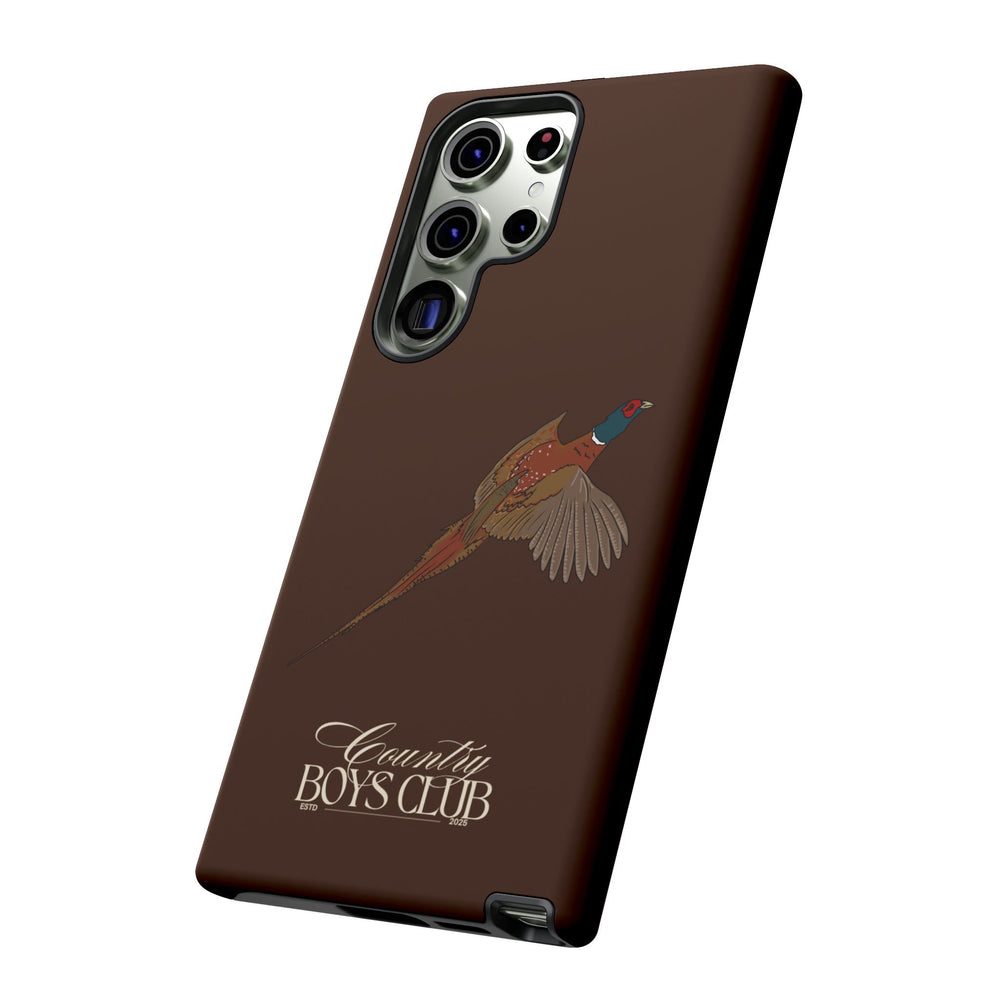Chestnut Brown 'Country Boys Club Pheasant' Case  | CBC x Country Cases