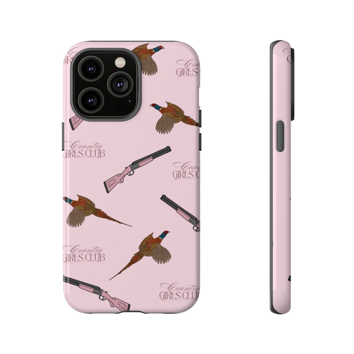 Pink 'Girls Pheasants & Shotguns' Case  | CGC x Country Cases