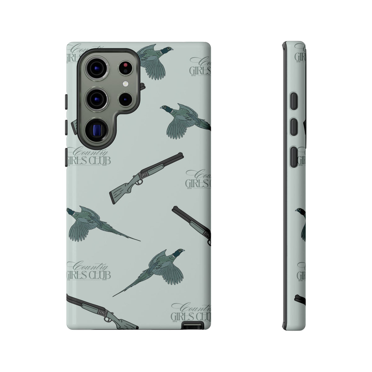 Blue 'Girls Pheasants & Shotguns' Case  | CGC x Country Cases