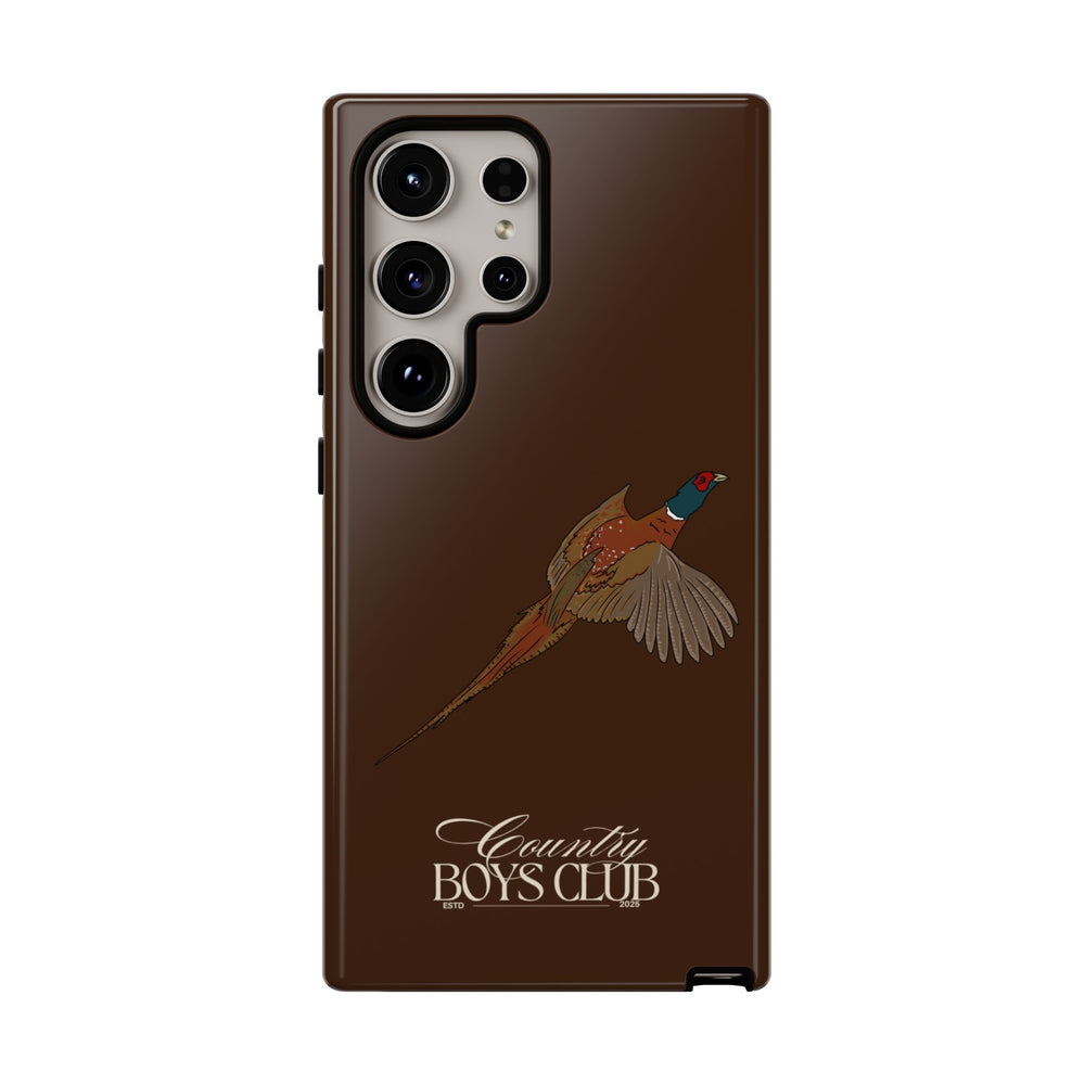 Chestnut Brown 'Country Boys Club Pheasant' Case  | CBC x Country Cases