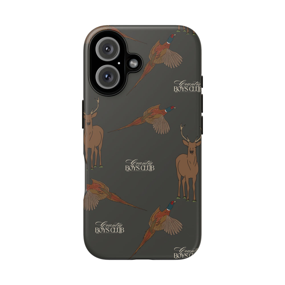 Charcoal 'Boys Stags & Pheasants' Case  | CBC x Country Cases
