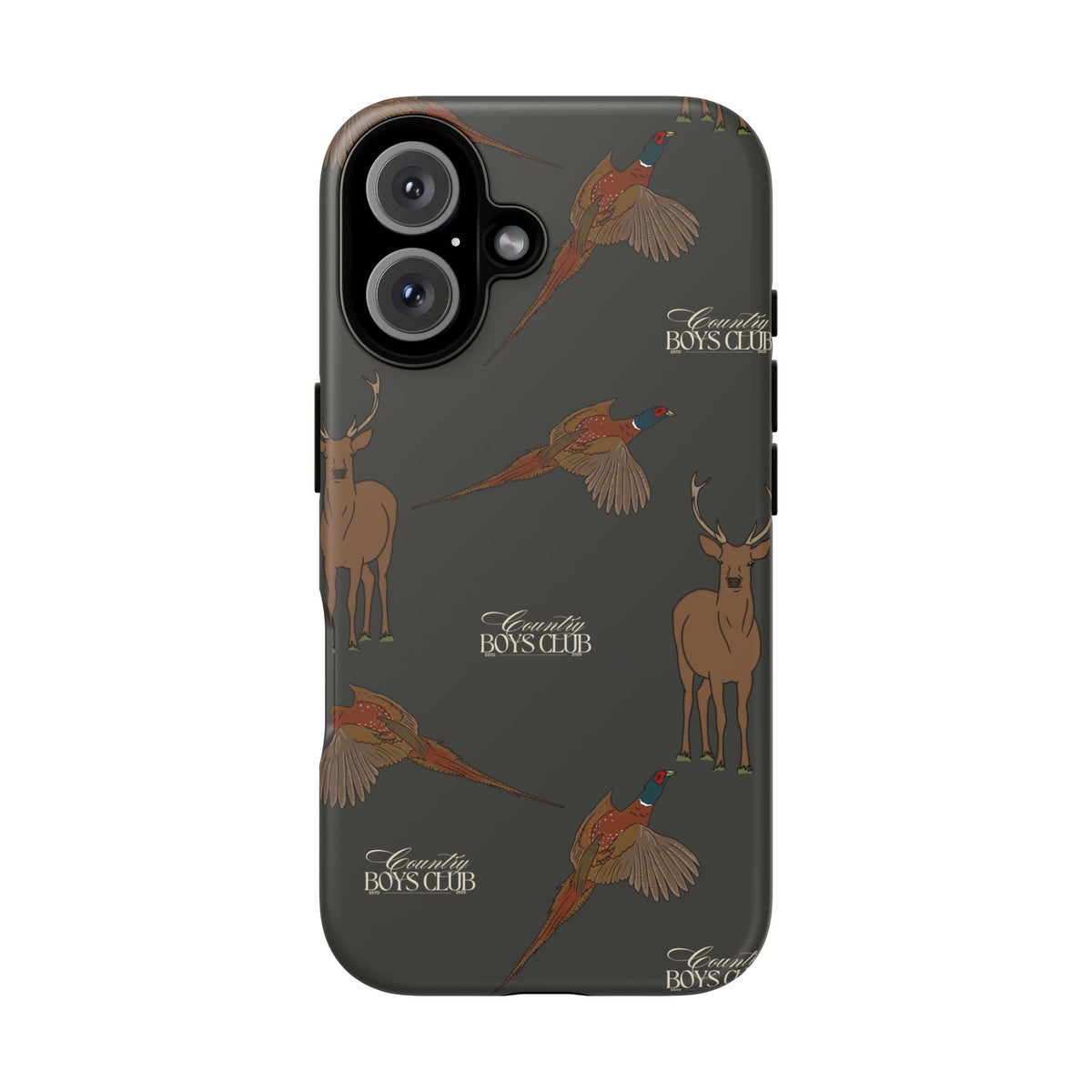 Charcoal 'Boys Stags & Pheasants' Case  | CBC x Country Cases