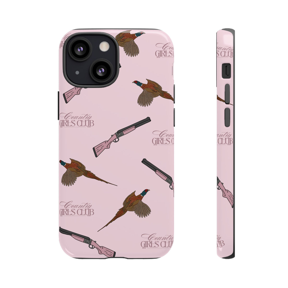 Pink 'Girls Pheasants & Shotguns' Case  | CGC x Country Cases