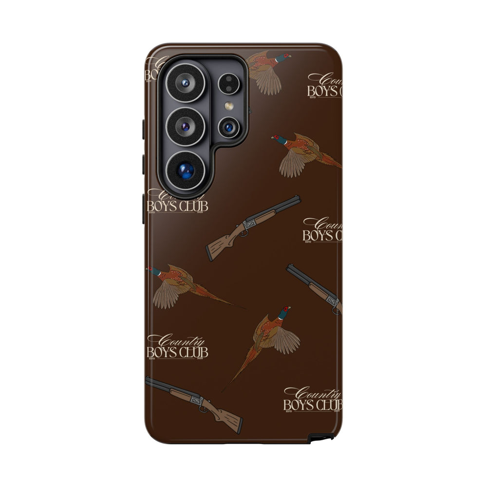 Chestnut Brown 'Boys Pheasants & Shotguns' Case  | CBC x Country Cases