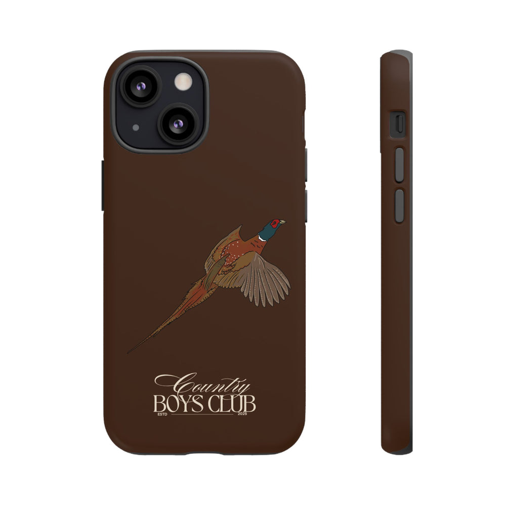 Chestnut Brown 'Country Boys Club Pheasant' Case  | CBC x Country Cases