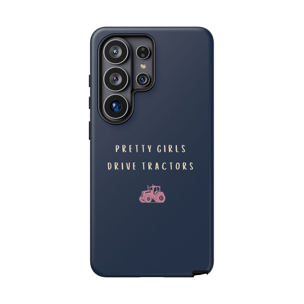 Navy & Pink 'Pretty Girls Drive Tractors' Case