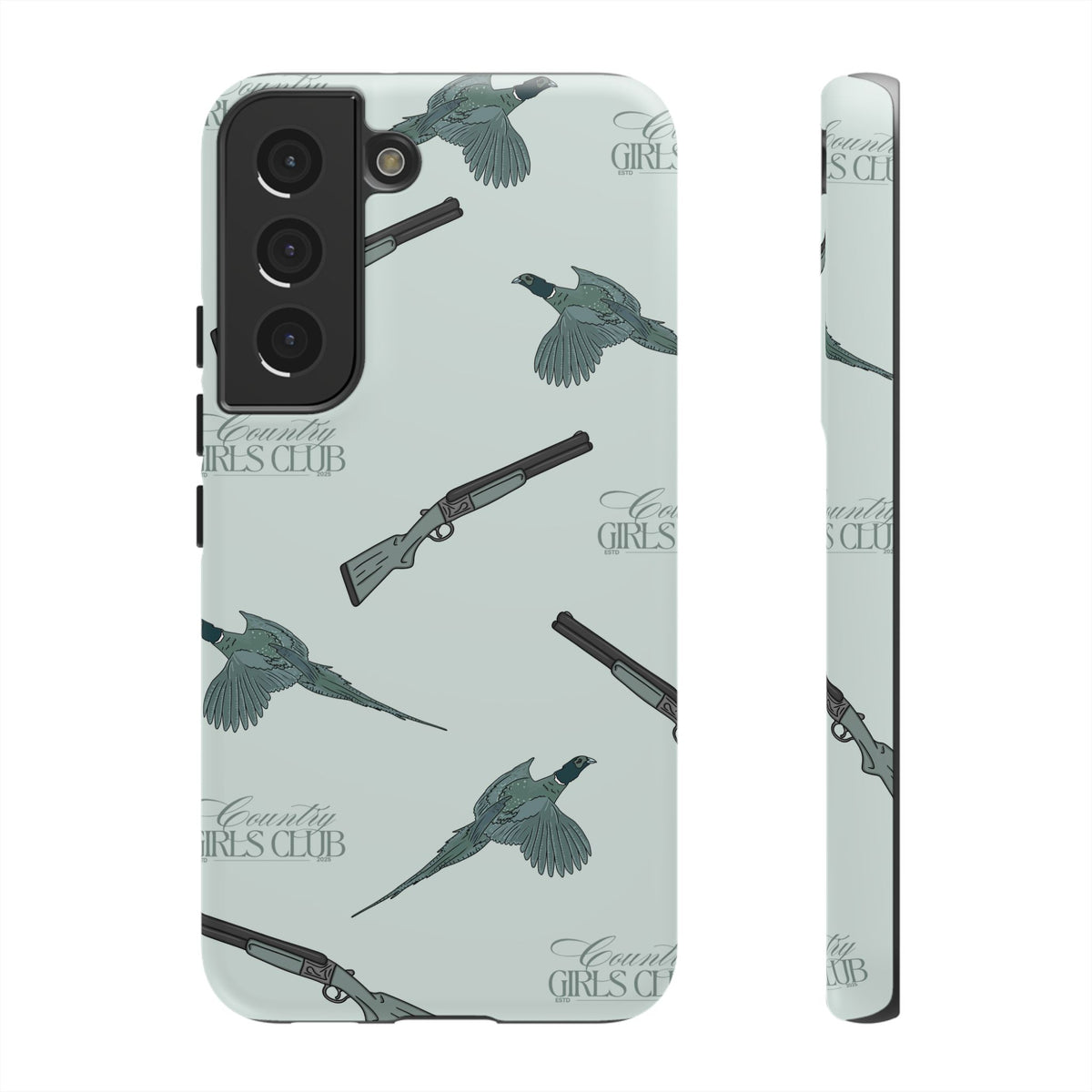 Blue 'Girls Pheasants & Shotguns' Case  | CGC x Country Cases
