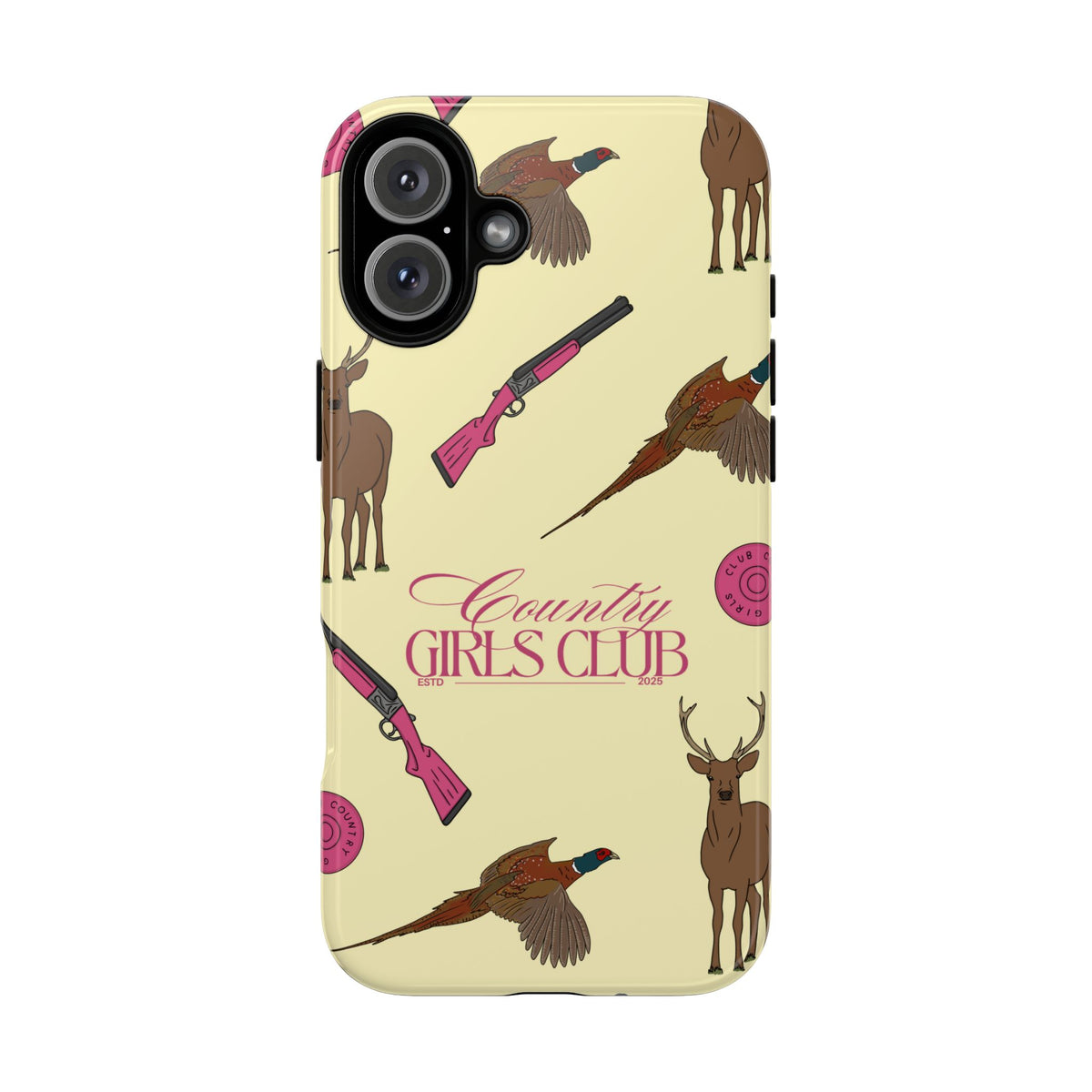 Butter Yellow 'Girls Love Guns' Case  | CGC x Country Cases
