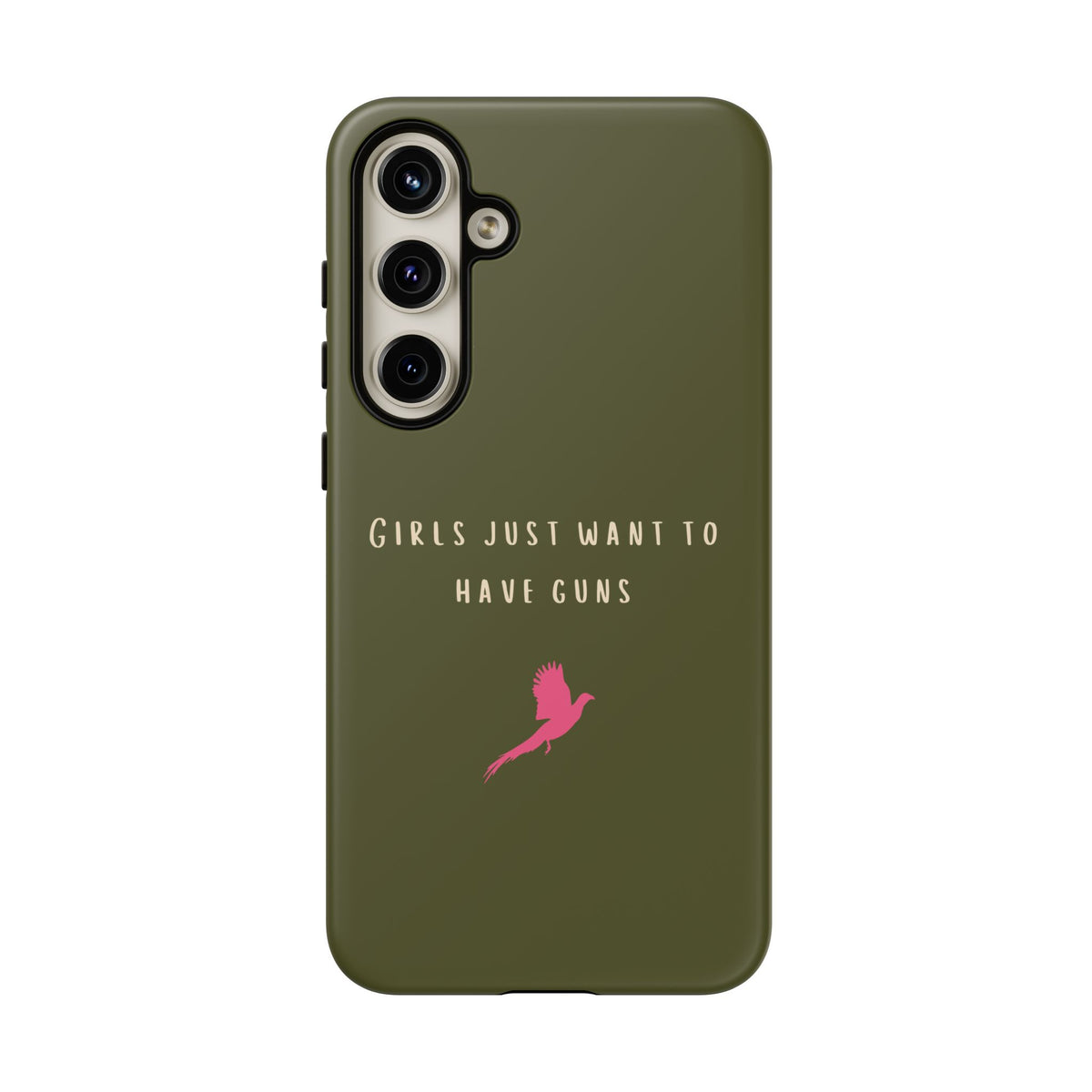 Green & Pink 'Girls Just Want To Have Guns' Case (Pheasant)