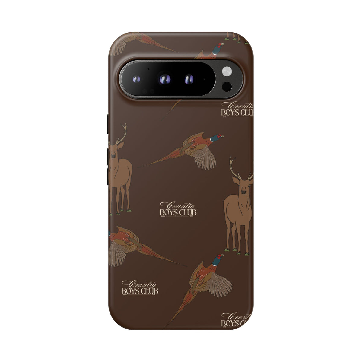 Chestnut Brown 'Boys Stags & Pheasants' Case  | CBC x Country Cases