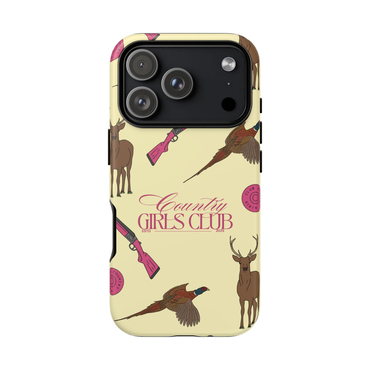 Butter Yellow 'Girls Love Guns' Case  | CGC x Country Cases