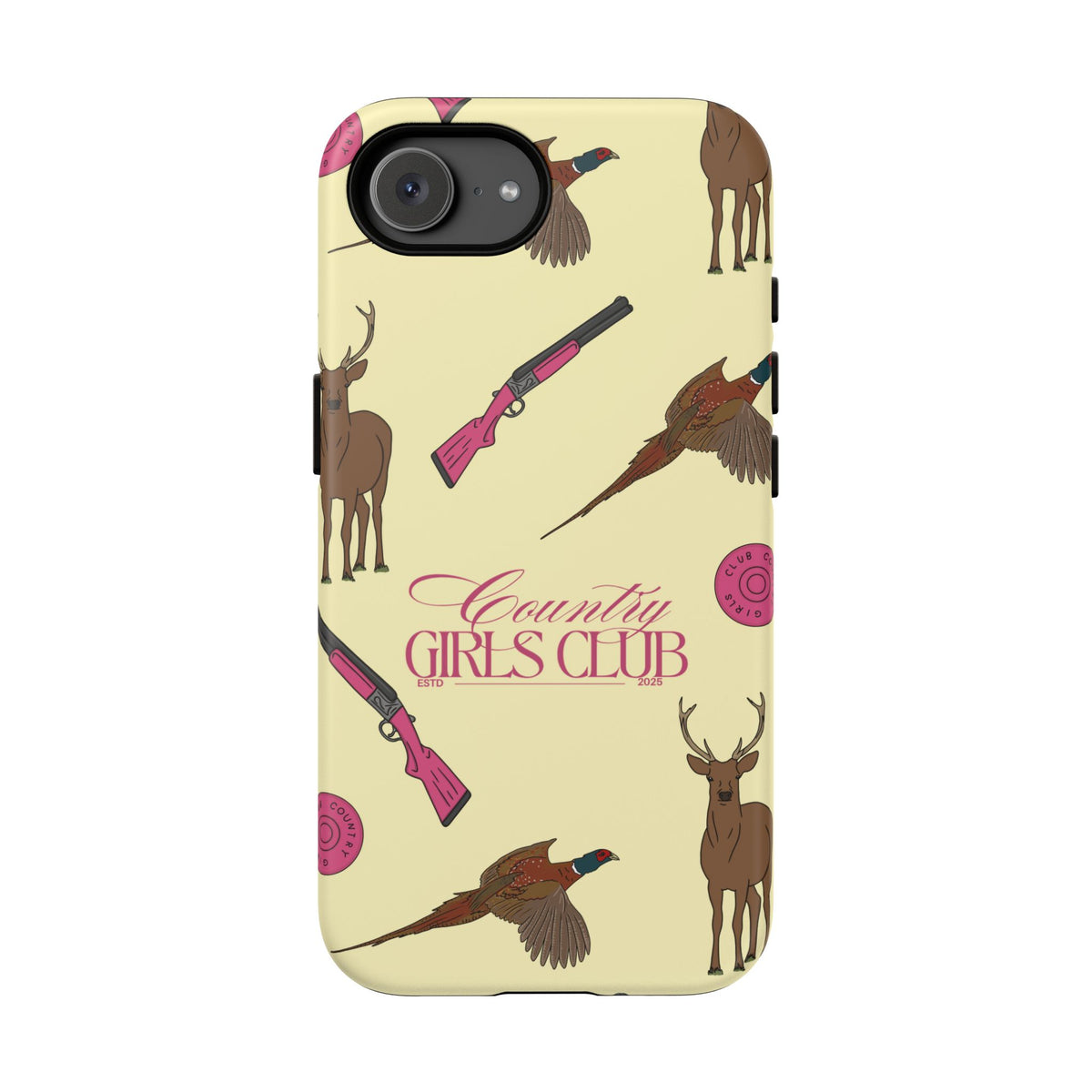 Butter Yellow 'Girls Love Guns' Case  | CGC x Country Cases