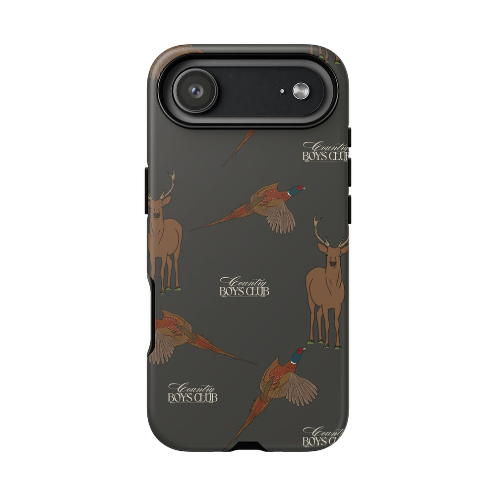 Charcoal 'Boys Stags & Pheasants' Case  | CBC x Country Cases