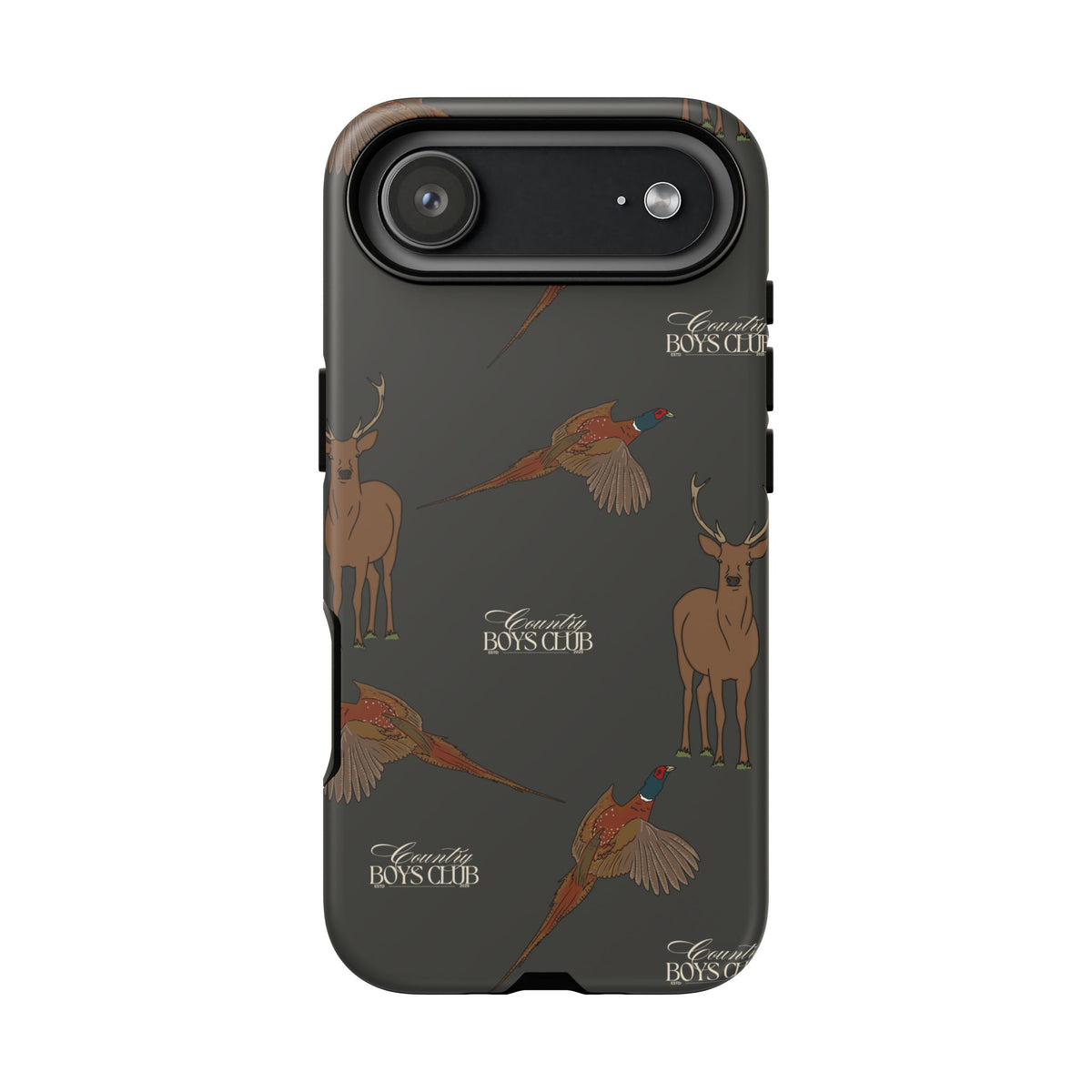 Charcoal 'Boys Stags & Pheasants' Case  | CBC x Country Cases