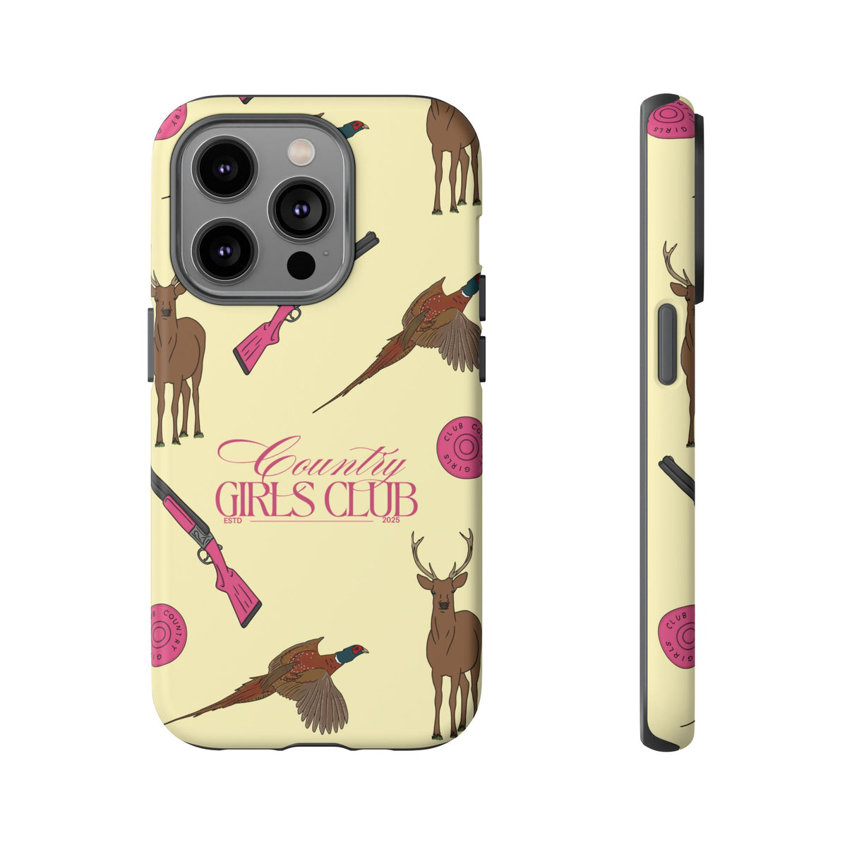 Butter Yellow 'Girls Love Guns' Case  | CGC x Country Cases