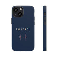Navy & Pink 'Tally Ho!' (Snaffle)