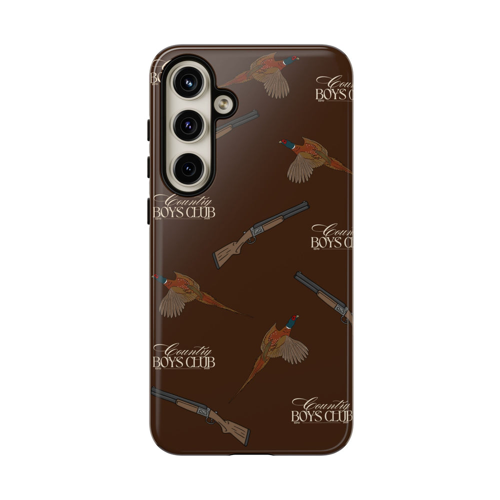 Chestnut Brown 'Boys Pheasants & Shotguns' Case  | CBC x Country Cases