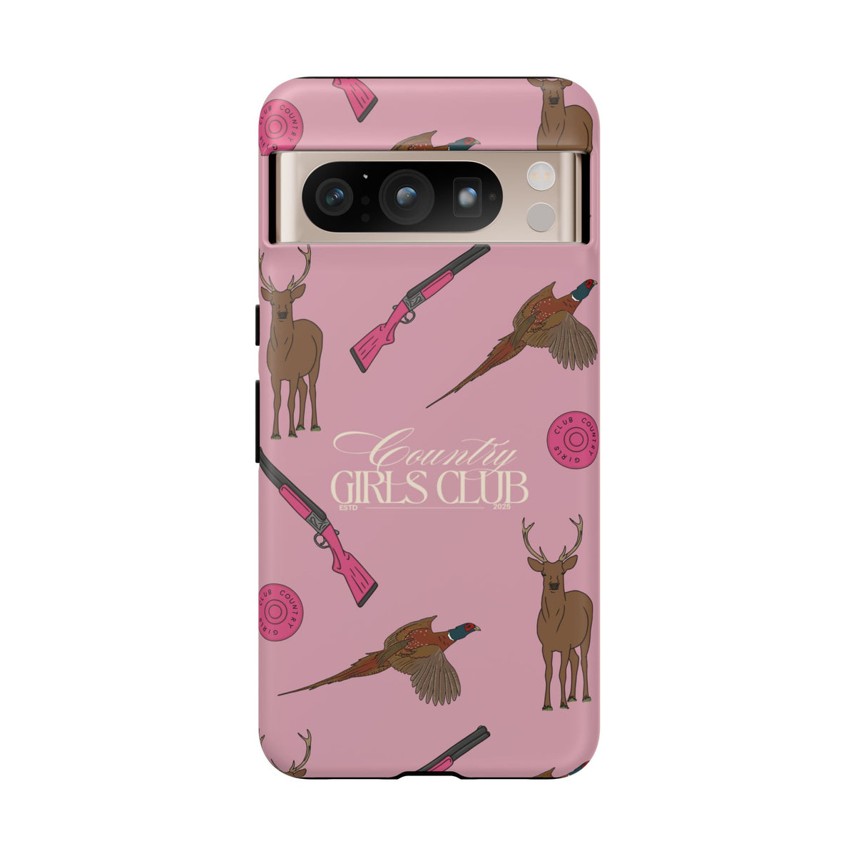 Dusty Pink 'Girls Love Guns' Case  | CGC x Country Cases