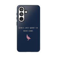 Navy & Pink 'Girls Just Want To Have Guns' Case (Partridge)