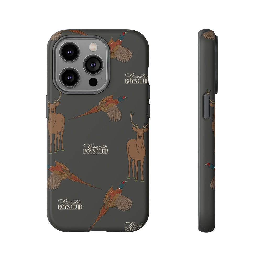 Charcoal 'Boys Stags & Pheasants' Case  | CBC x Country Cases