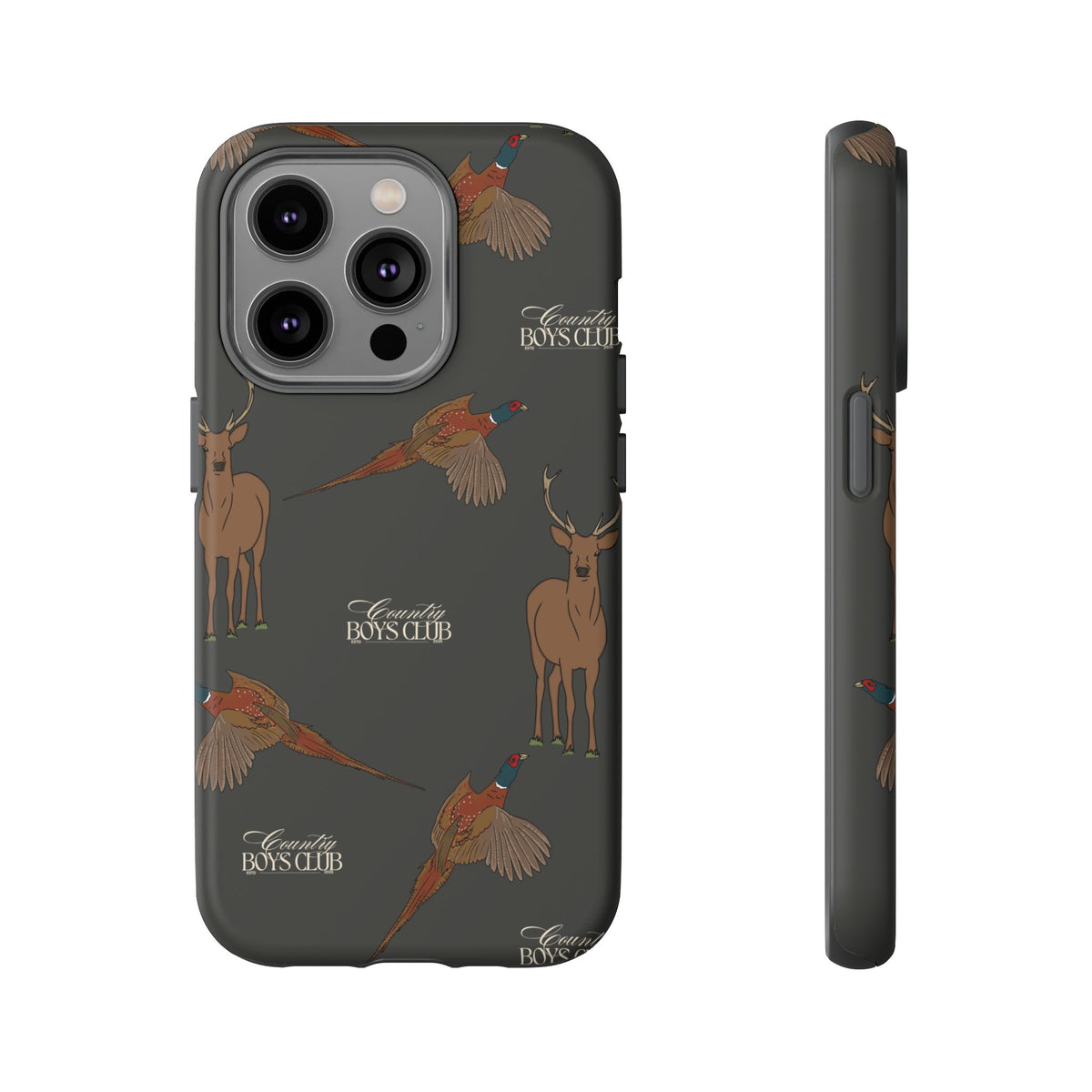 Charcoal 'Boys Stags & Pheasants' Case  | CBC x Country Cases