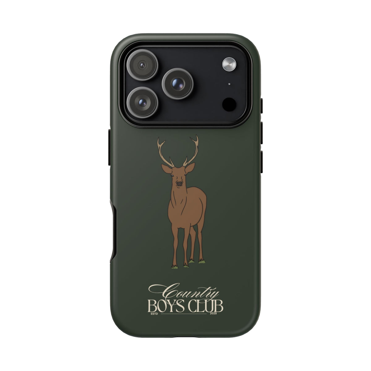 Field Green 'Country Boys Club Stag' Case  | CGC x Country Cases