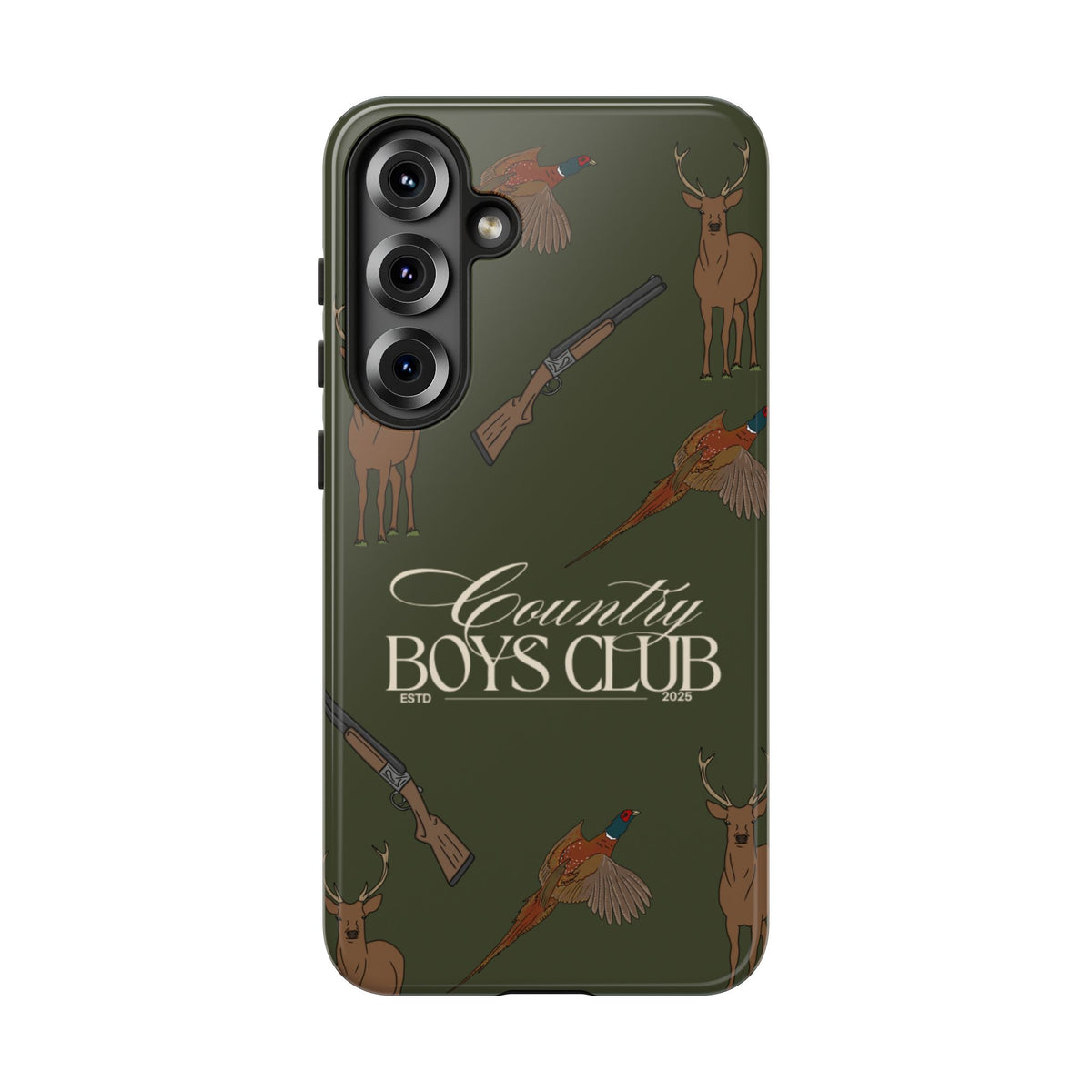 Forest Green Boys Love Guns Case  | CGC x Country Cases