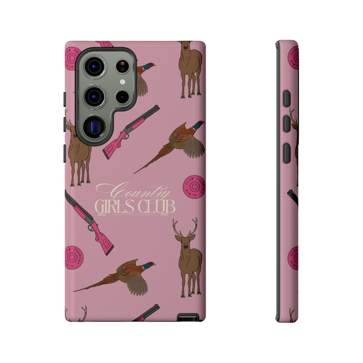 Dusty Pink 'Girls Love Guns' Case  | CGC x Country Cases