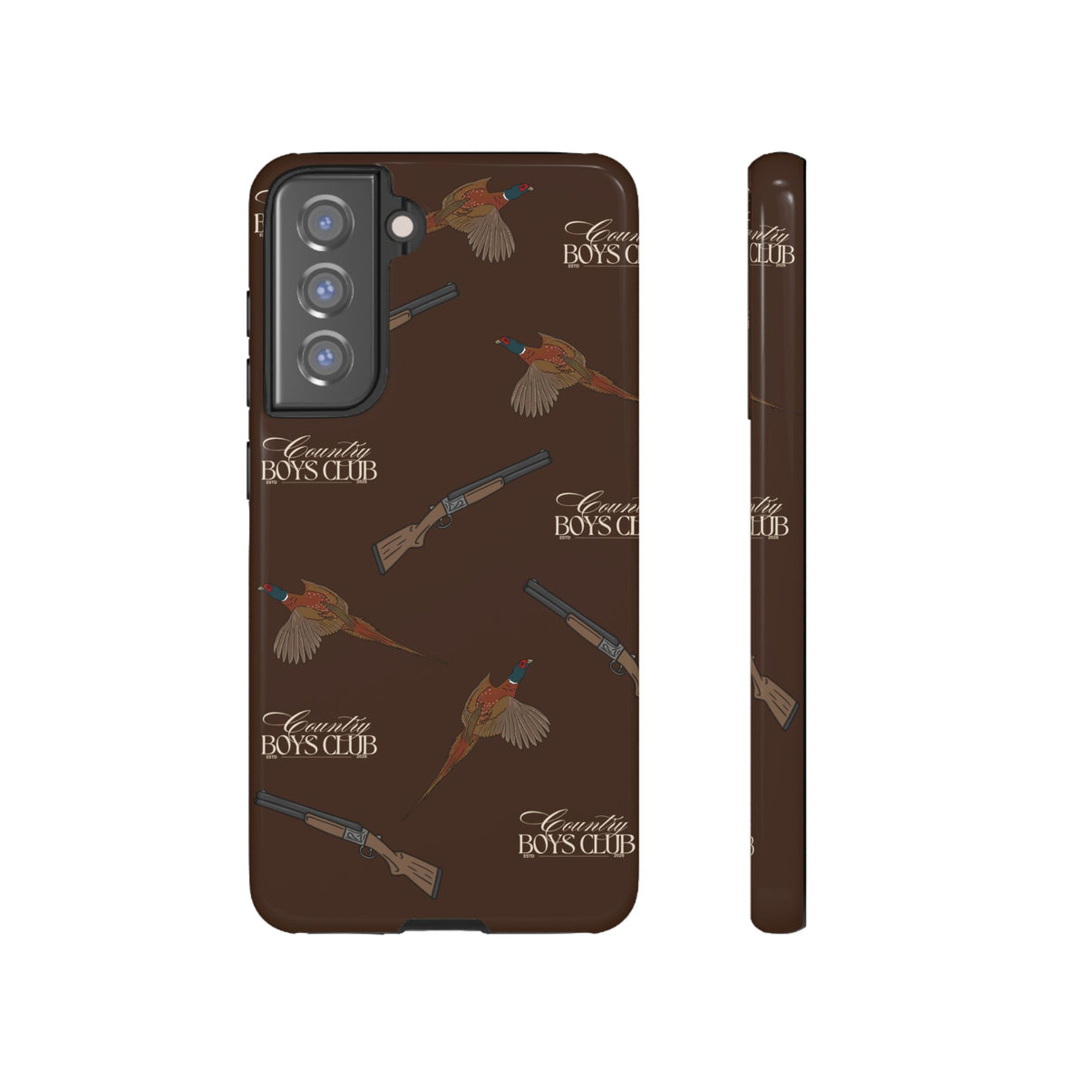 Chestnut Brown 'Boys Pheasants & Shotguns' Case  | CBC x Country Cases