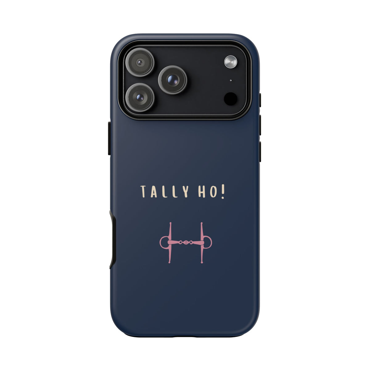 Navy & Pink 'Tally Ho!' (Snaffle)