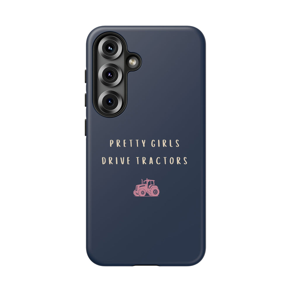 Navy & Pink 'Pretty Girls Drive Tractors' Case