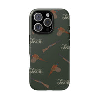 Field Green 'Boys Pheasants & Shotguns' Case  | CBC x Country Cases
