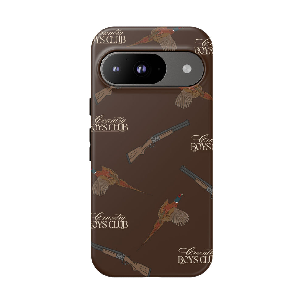 Chestnut Brown 'Boys Pheasants & Shotguns' Case  | CBC x Country Cases