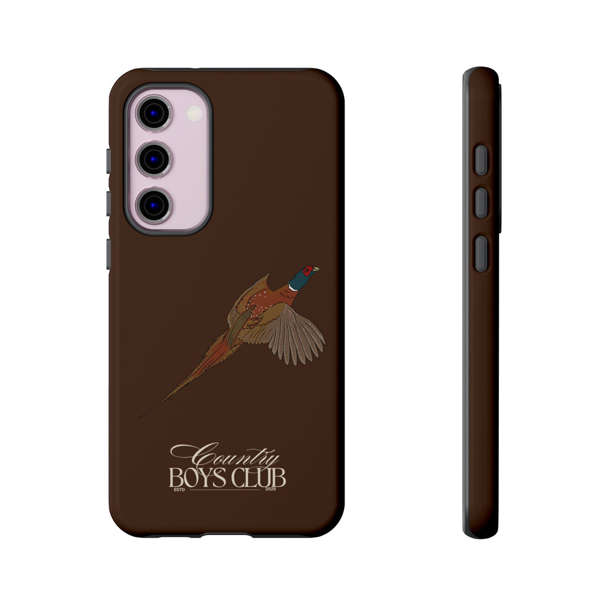 Chestnut Brown 'Country Boys Club Pheasant' Case  | CBC x Country Cases